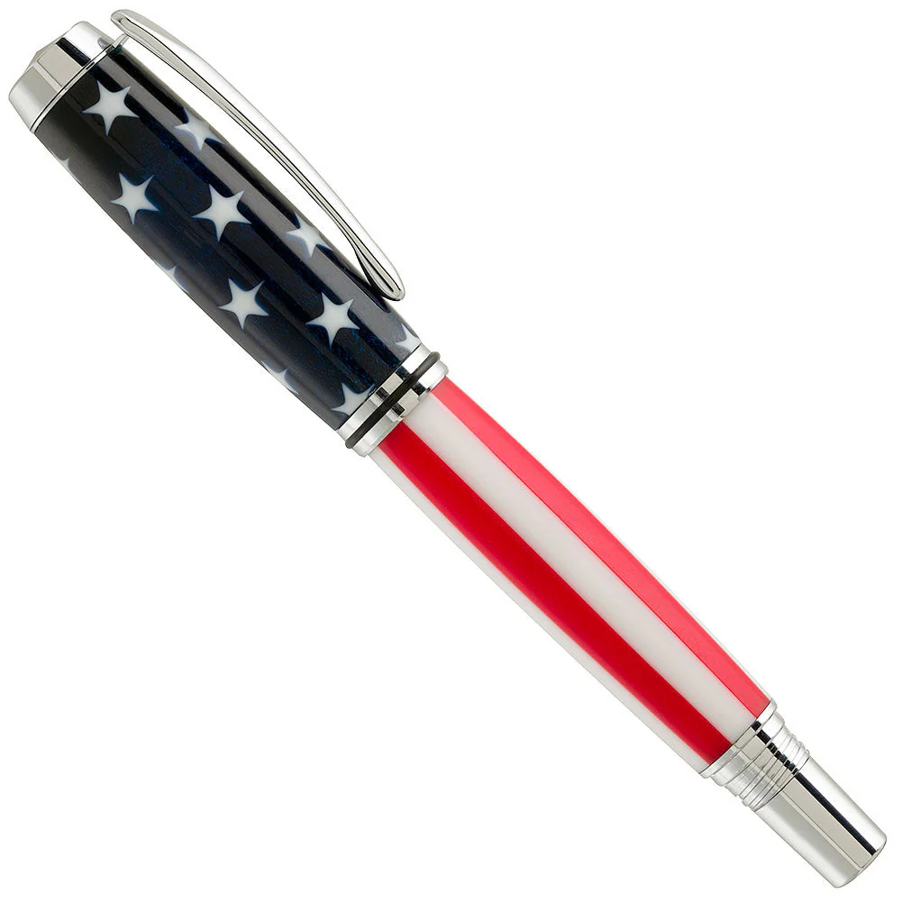 American Flag Stripes Acrylic Pen Blank - Image 2