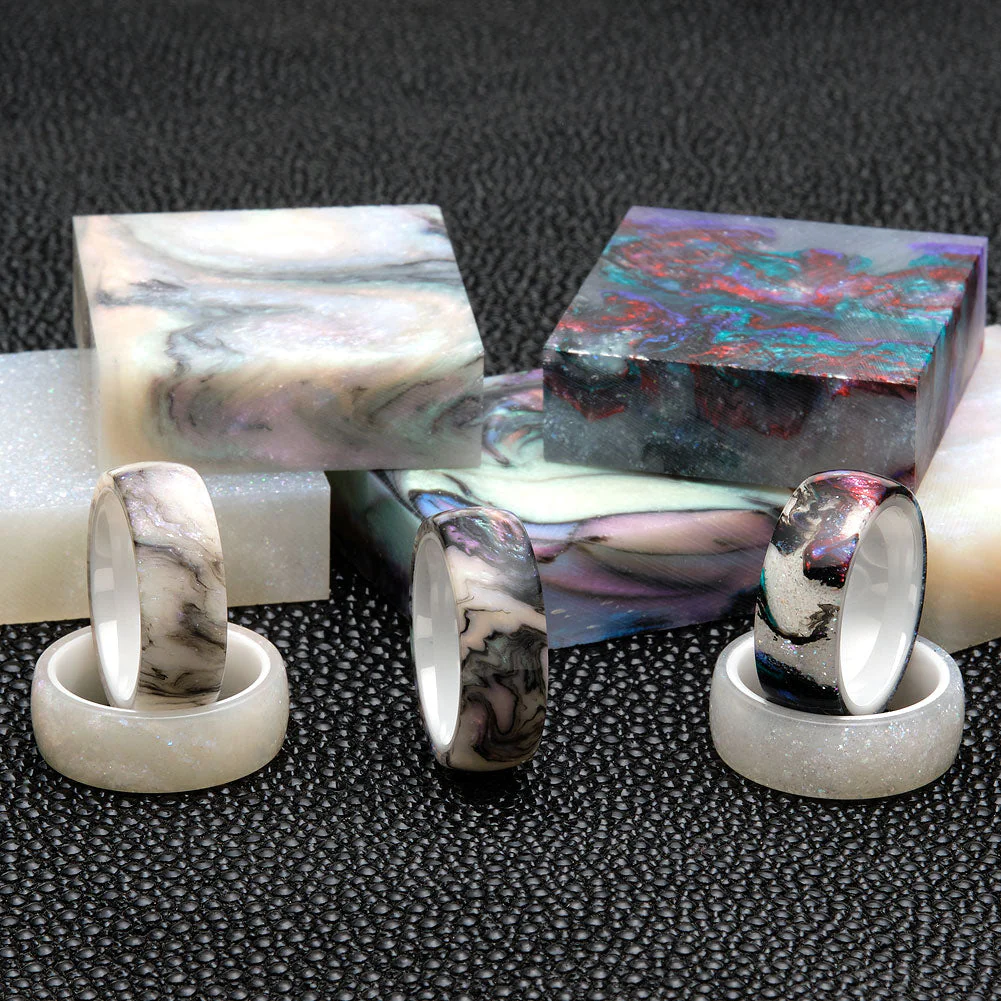 Nebula Ring Blank - Abalone - Image 2